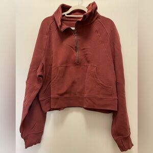 lululemon oversized scuba Rust Sweatshirt